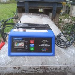 Cen-tech 12v Analog Battery Charger W/ Engine Starter 