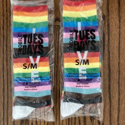 **Show Your Pride With These Exclusive L❤️VE Rainbow Socks🌈