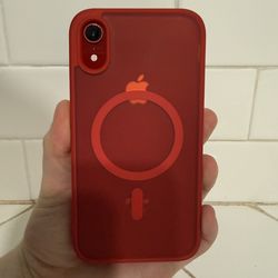 iPhone XR Unlocked 64GB Clean Red Used 90 Health CASE