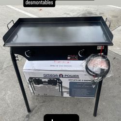 New Outdoor Griddle With Double Burners Stove 