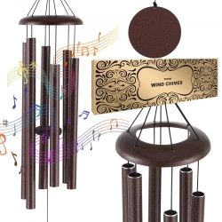 Wind Chimes for Outside, 45 in, Deep Tone Wind Chimes with 6 Tubes
