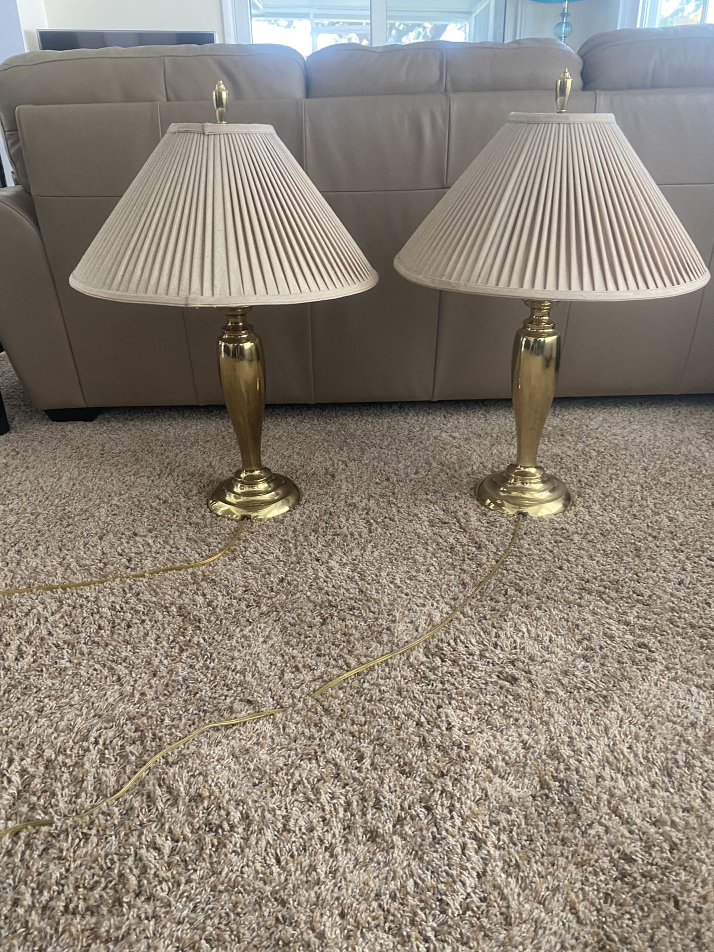 Stiffel Lamps - Brass