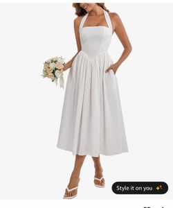 New with tags on Medium white dress bride wedding bridal shower