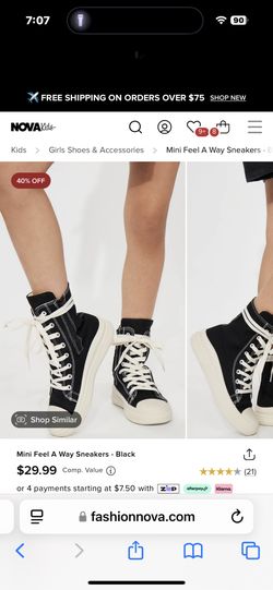 Fashion Nova Girls Sneakers 