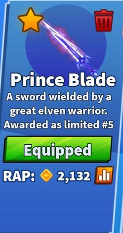Blade ball Roblox prince blade 👑 🗡️ cheap 🔥🔥