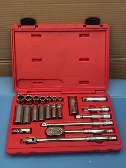 Snap-on Tools  22 pc 3/8" Drive 6-Point Metric General Service Socket Set