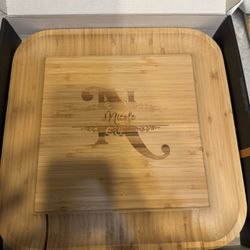 Charcuterie Boards Gift Set by Bambüsi - Large Bamboo Cheese Board