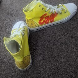 Eggo Painted Lugz (Inspired By Stranger Things)