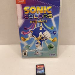 Sonic Colors Ultimate - Nintendo Switch Game 2021. Complete in box, Plays great.