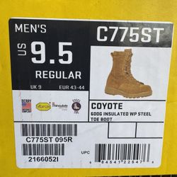 Belleville Men’s C775 ST 600g Steel Toe Insulated Waterproof Military Boots - Waterproof Army Boot AR 670-1 - Slip Resistant Traction Outsole - Berry 