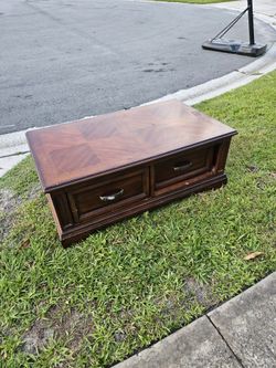 Solid Wood Coffee Table With Storage