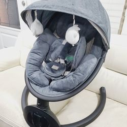 NEW!!! BabyBond Baby Swings for Infants, Bluetooth Infant Swing with Music Speaker with 3 Seat Positions, 5 Point Harness Belt, 5 Speeds and Remote Co