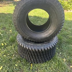 15x6.00-6 Lawn Mower Tires 15x6.00x6 Tractor Turf Tire15x6.00-6 NHS Tires 4PR Ply Tubeless Set of 2