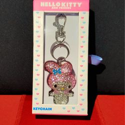 🩷My Melody rhinestone 3D Bling keychain (kawaii)