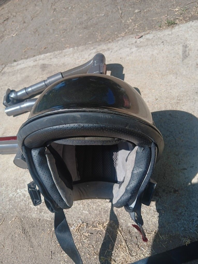 !! Motorcycle Helmet Bell Rough Size Large No Mouth Cover
