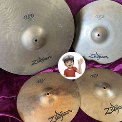 🔥 Zildjian 4 Piece Cymbal Set Drum Set Drums