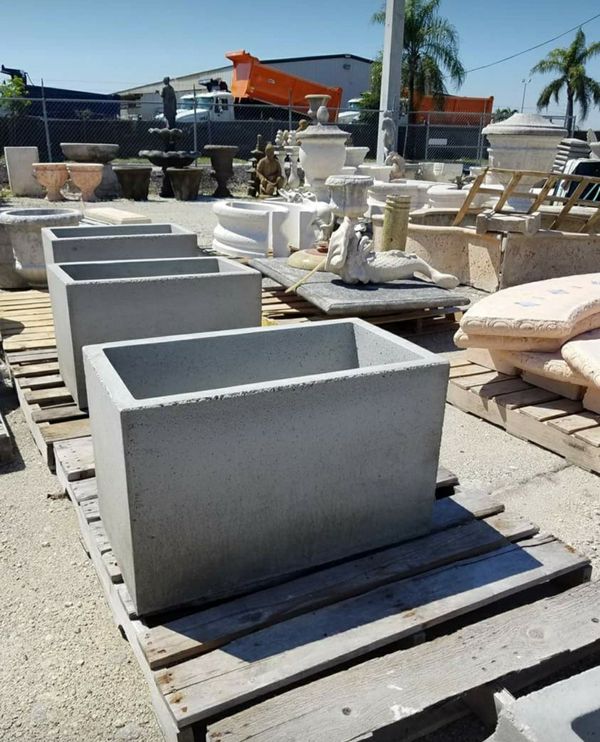 Concrete Rectangular Planters / Garden Planter for Sale in Miami, FL
