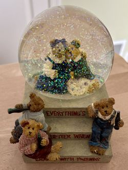 Handmade Boyd’s Bear Coca-Cola Musical Friendship Waterglobe The Boyd’s Collection First Edition RARE