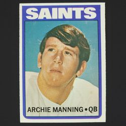 1972 Topps 55  Archie Manning   Football RC 