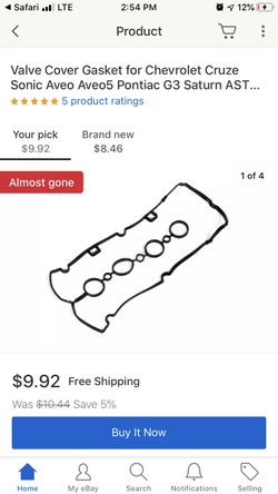 Gasket Cruze 2008-12