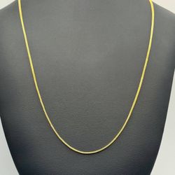 10k yellow gold Franco chain 25” 1.4mm Necklace