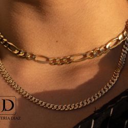 Various Styles of 10k & 14k Gold Chains