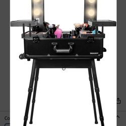 Black Wheeled Vanity