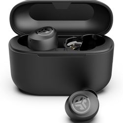 JLab Go Air Pop True Wireless Bluetooth Earbuds + Charging Case, Black, Dual Connect, IPX4 Sweat Resistance, Bluetooth 5.1 Connection, 3 EQ Sound Sett