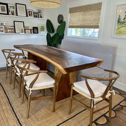 Serena and Lily Bench, Dining Table And Chairs