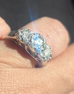 Gold and diamond ring