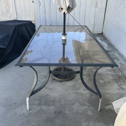 Outdoor Glass Table