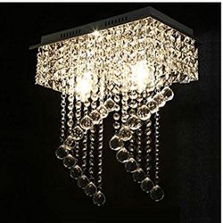 Elegant crystal raindrop chandelier will make a statement in your living room/dining room/bedroom