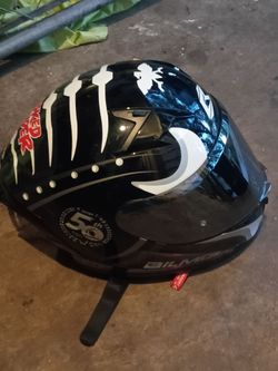 Bilmola 50th, size large helmet with Bluetooth