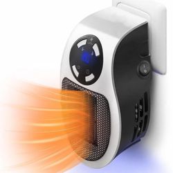 Portable Plug in Heater, 500W Small Space Heater with Overheat Protection