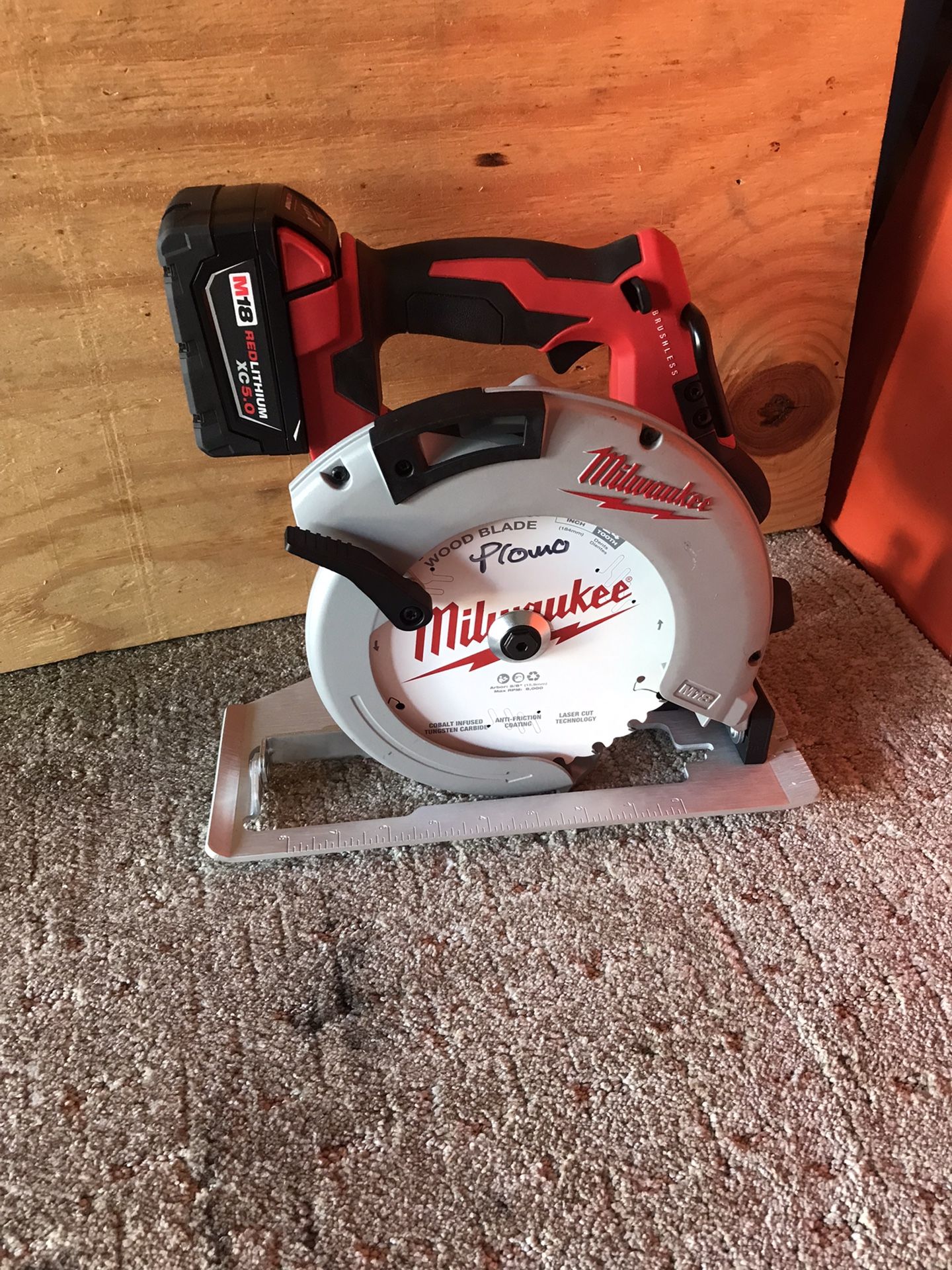Milwaukee Circular Saw 7 1/4 With Battery 5.0