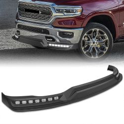 For 2019-2024 Dodge Ram 1500 Truck Front Bumper Lip LED Sequential Running Light -(2-PU-117-LED