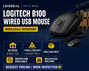 Logitech B100 Wired USB Mice — Bulk Wholesale Lot