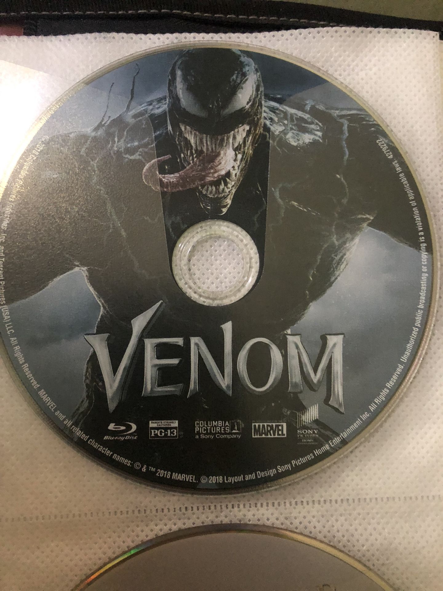 Venom Blu-ray