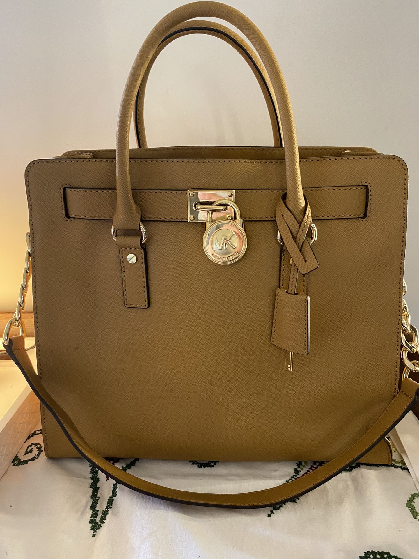 Michael Kors Large Hamilton Saffiano Leather purse