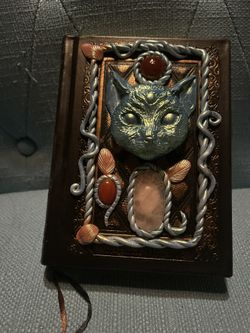 Cat Book Journal / Rose Quartz, Carnelian