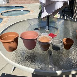 Five Planting Pots