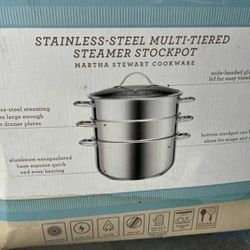 Martha Stewart Stainless-steel Multi-tiered Steamer Stockpot
