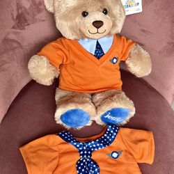 Jet Blue Teddy Bear Captain   -Medium Size 