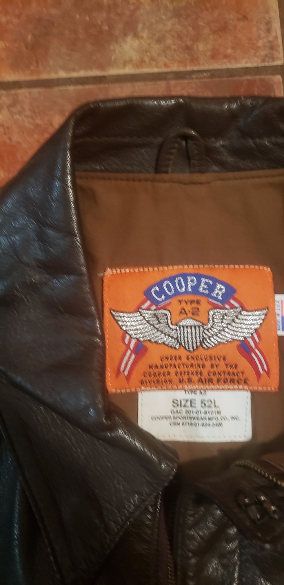 BROWN LEATHER JACKET MENS Cooper type