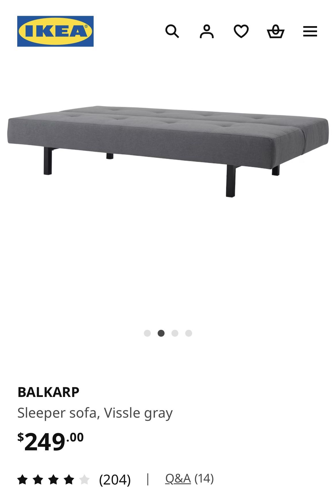 IKEA BALKARP FUTON