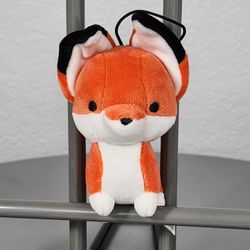 3.5" Bellzi Orange Fox Keychain Plush