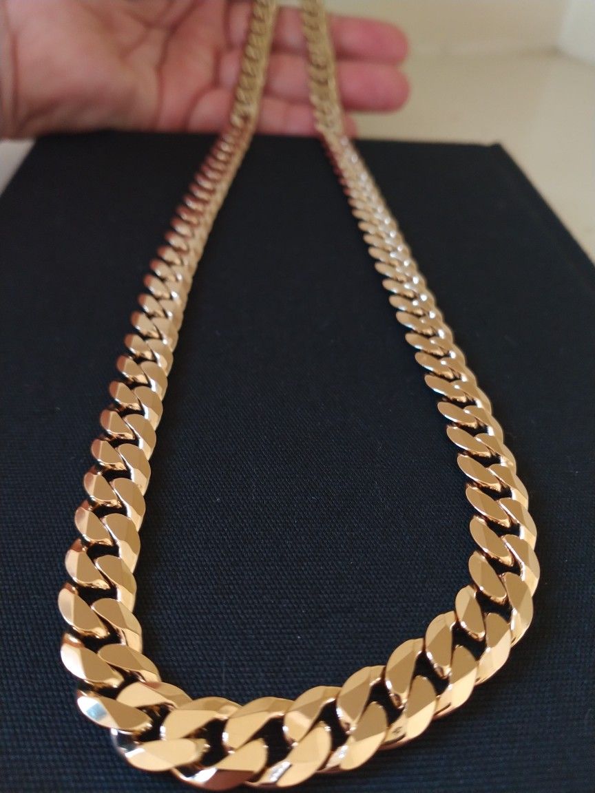 Cuban Gold Plated 18k Chain