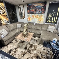 Olive Green Sectional 