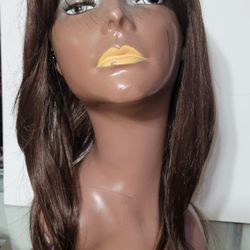 Miranda#6, Human Blend Full Cap & Heat Safe Wig.