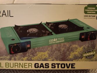 New 2-Burner Portable Camping Gas Stove